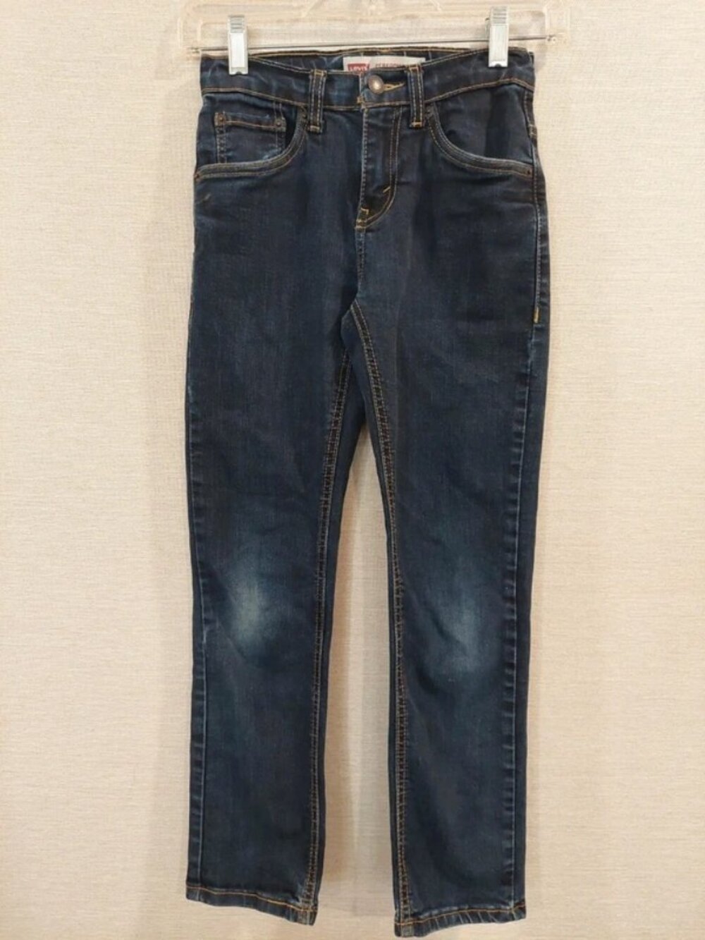 Levi's 511 Boys Slim Fit Jeans Size 10 Regular Dark Wash Blue Denim